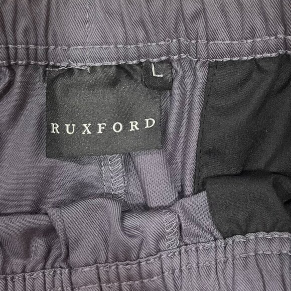 Ruxford Men's Adaptive Elastic Waist Charcoal Gray Pull On Dress Pants,‎ Size L - Picture 5 of 5